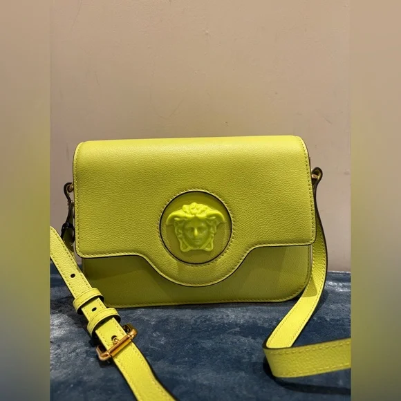 Versace Calfskin Medusa Palazzo Crossbody Bag NWT - Picture 2 of 11